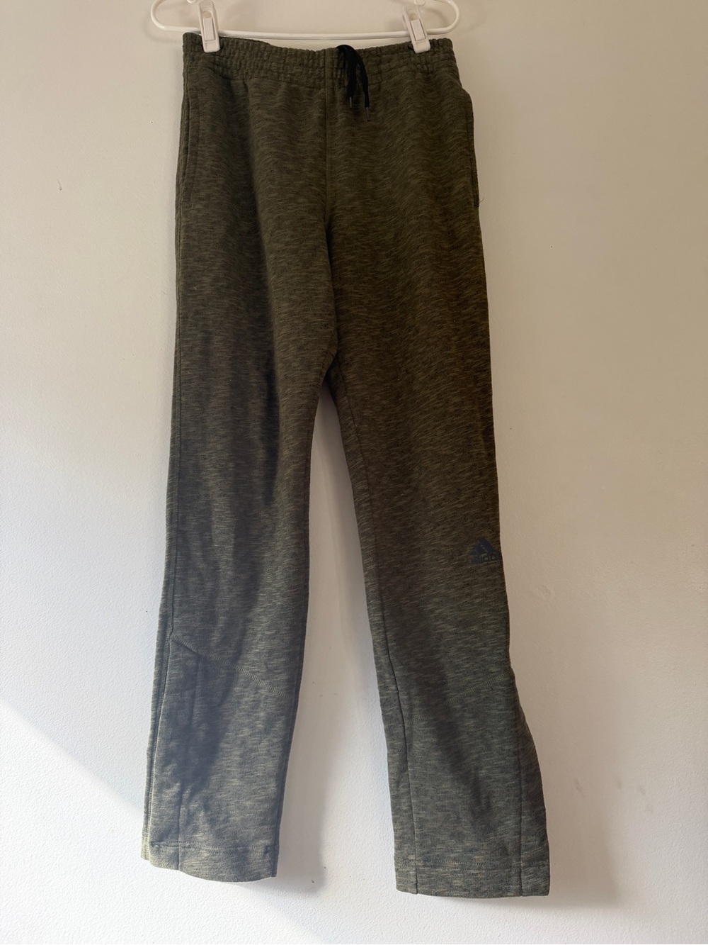 adidas Olive Green Kids Pull-On Joggers